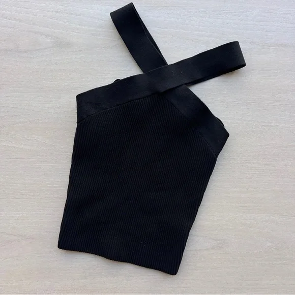 Aritzia Babaton Sculpt Knit Criss Cross Cropped Tank - Picture 4 of 6